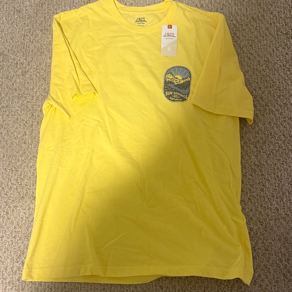Izod Yellow Sun Graphic Tee